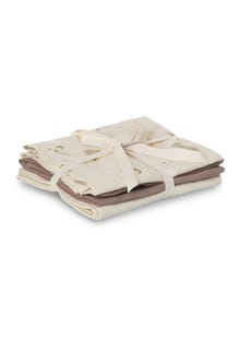 MAMA.LICIOUS 3-pack baby-cloths -Beige - 00002243