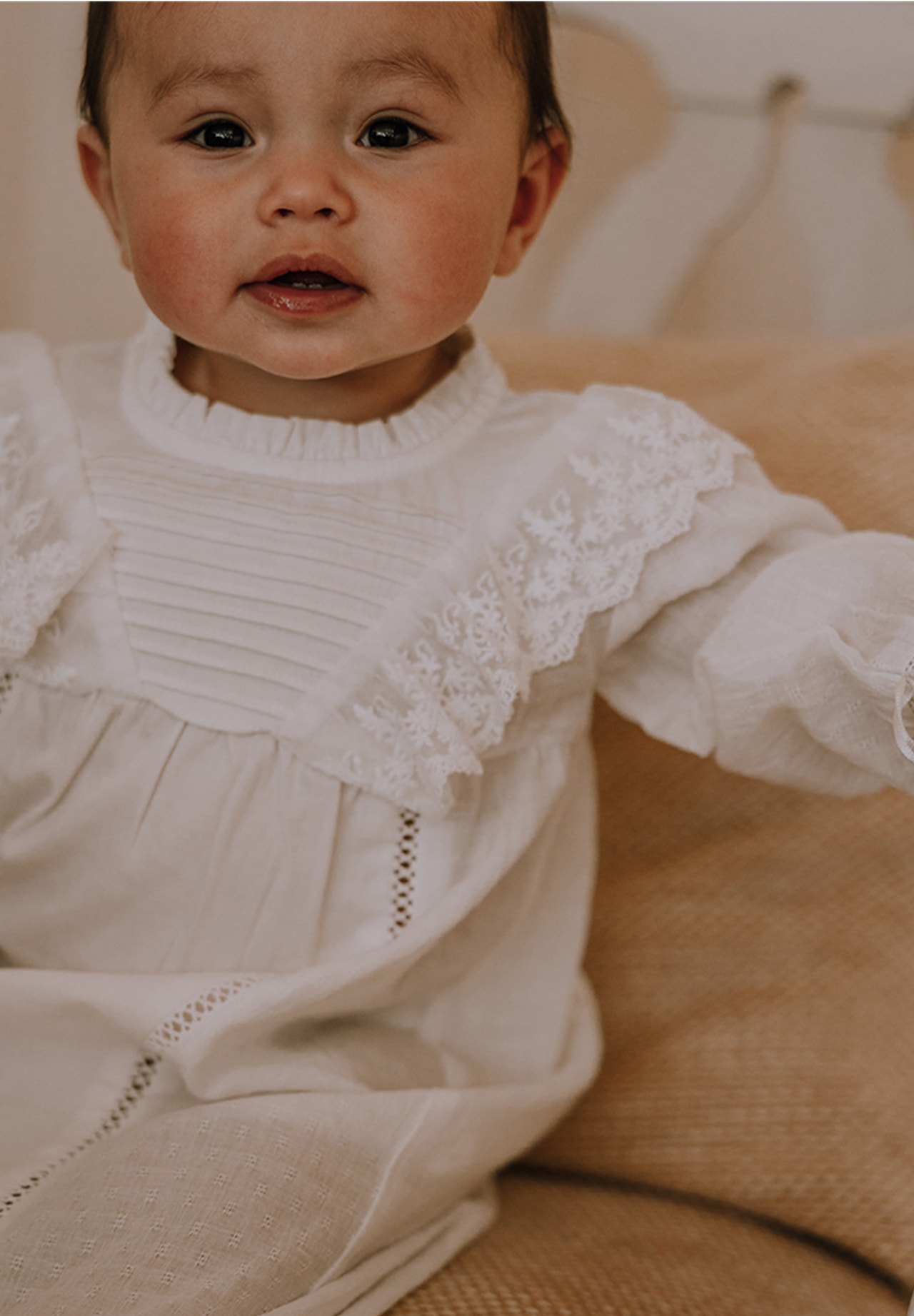 MAMA.LICIOUS Baby-kjole -White - 00651121