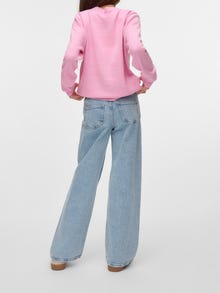 Vero Moda VMTESSA High rise Wide Leg Fit Jeans -Light Blue Denim - 10323333
