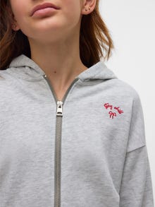 Vero Moda VMTRINA Sweatshirt-Jacke -Light Grey Melange - 10332524