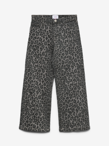 Vero Moda VMLENORA Hög midja Vida ben Jeans -Brushed Nickel - 10332581