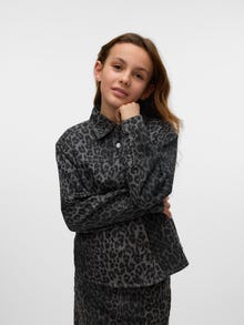 Vero Moda VMLENORA Denim shirt -Brushed Nickel - 10332590