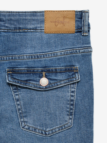 Vero Moda VMFLASH Średni stan Krój flared Jeans -Medium Blue Denim - 10342969