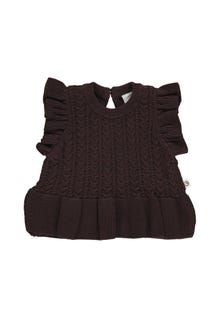 MAMA.LICIOUS Knitted vest -Coffee - 1545000400