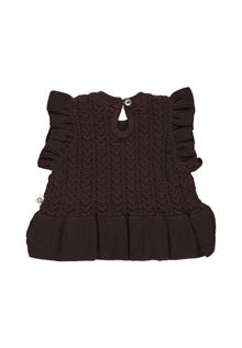 MAMA.LICIOUS Knitted vest -Coffee - 1545000400
