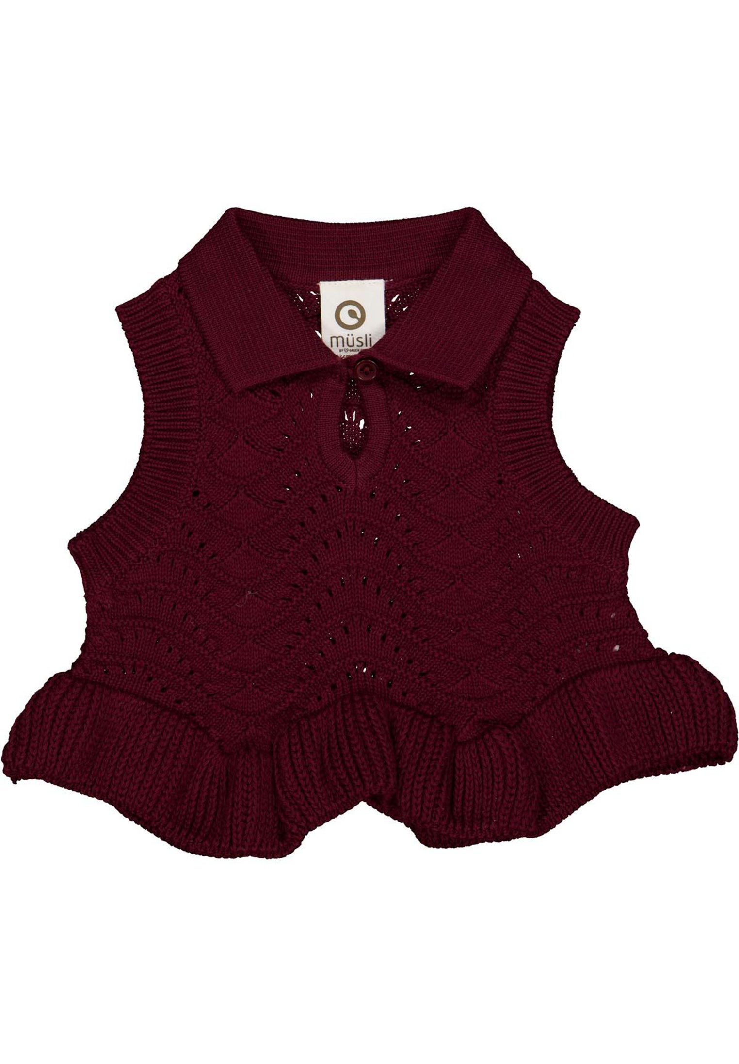 Knitted baby-vest