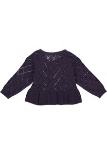 MAMA.LICIOUS Knitted cardigan  -Dark Lilac - 1546004900