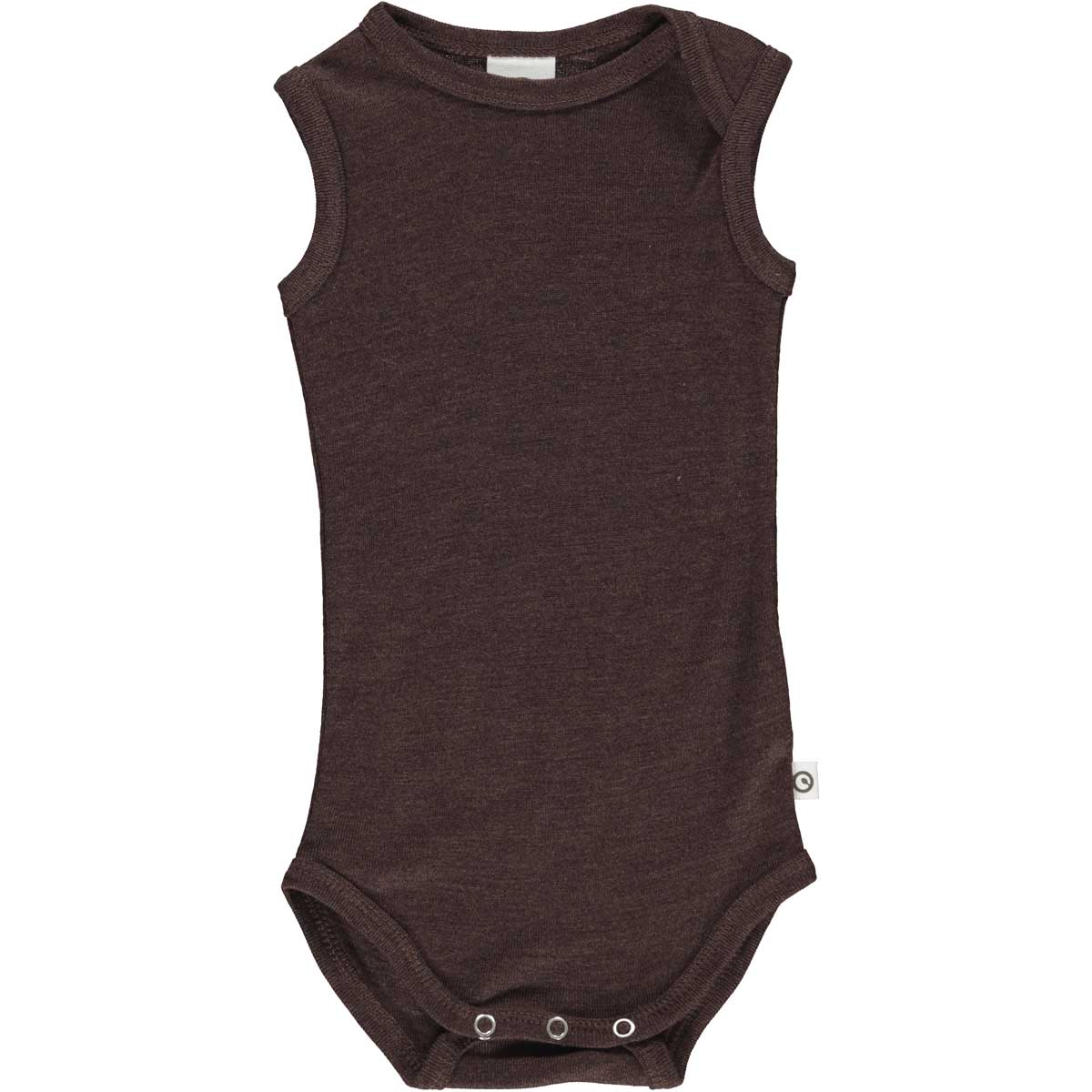 MAMA.LICIOUS Wool baby-bodysuit -Coffee - 1581023000