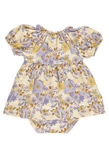 MAMA.LICIOUS müsli Cardamine dress bodysuit -Calm Yellow - 1581024500