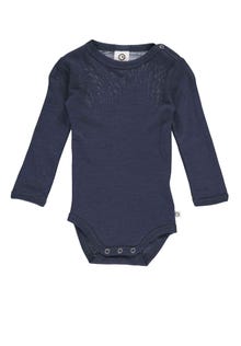 MAMA.LICIOUS Wool baby-bodysuit -Night Blue - 1582041800