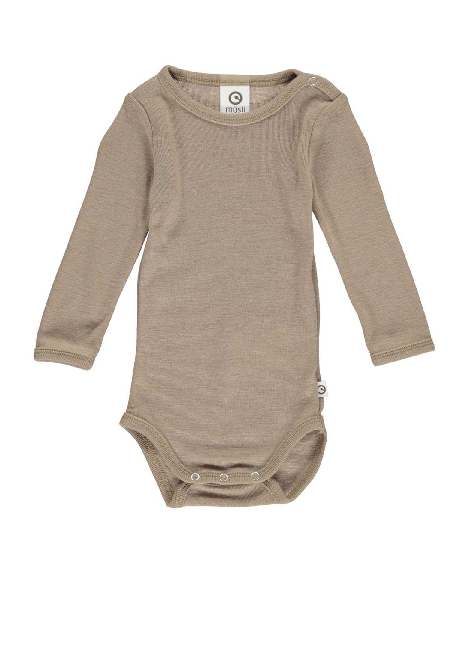MAMA.LICIOUS Wool baby-bodysuit -Seed - 1582041800
