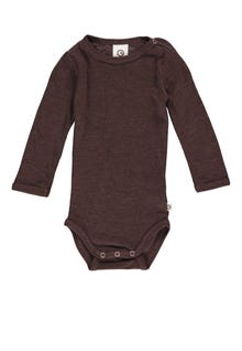 MAMA.LICIOUS Wol baby-romper -Coffee - 1582043900