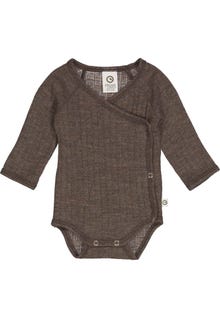 MAMA.LICIOUS Wool baby-body -Walnut  - 1582063900