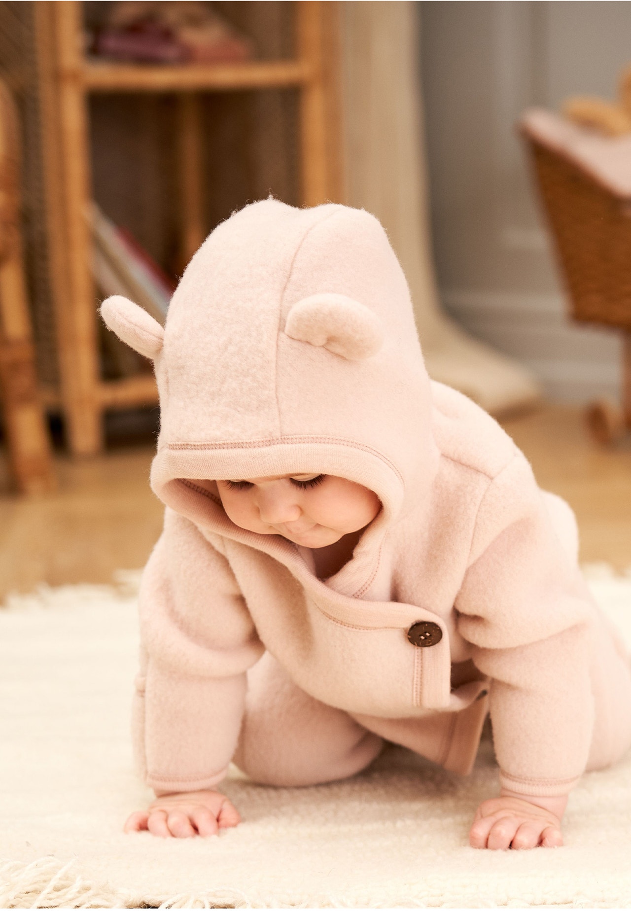 MAMA.LICIOUS Wol baby-fleece broekpak -Spa Rose - 1584057600