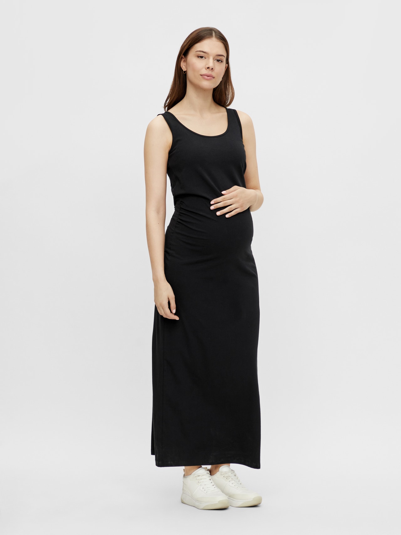 MAMA.LICIOUS Normal geschnitten U-Ausschnitt Kleid -Black - 20007340