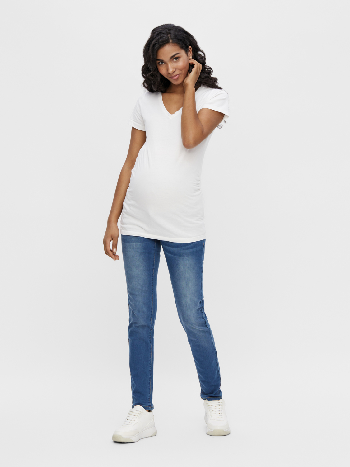 MAMA.LICIOUS Maternity-jeans -Medium Blue Denim - 20008294