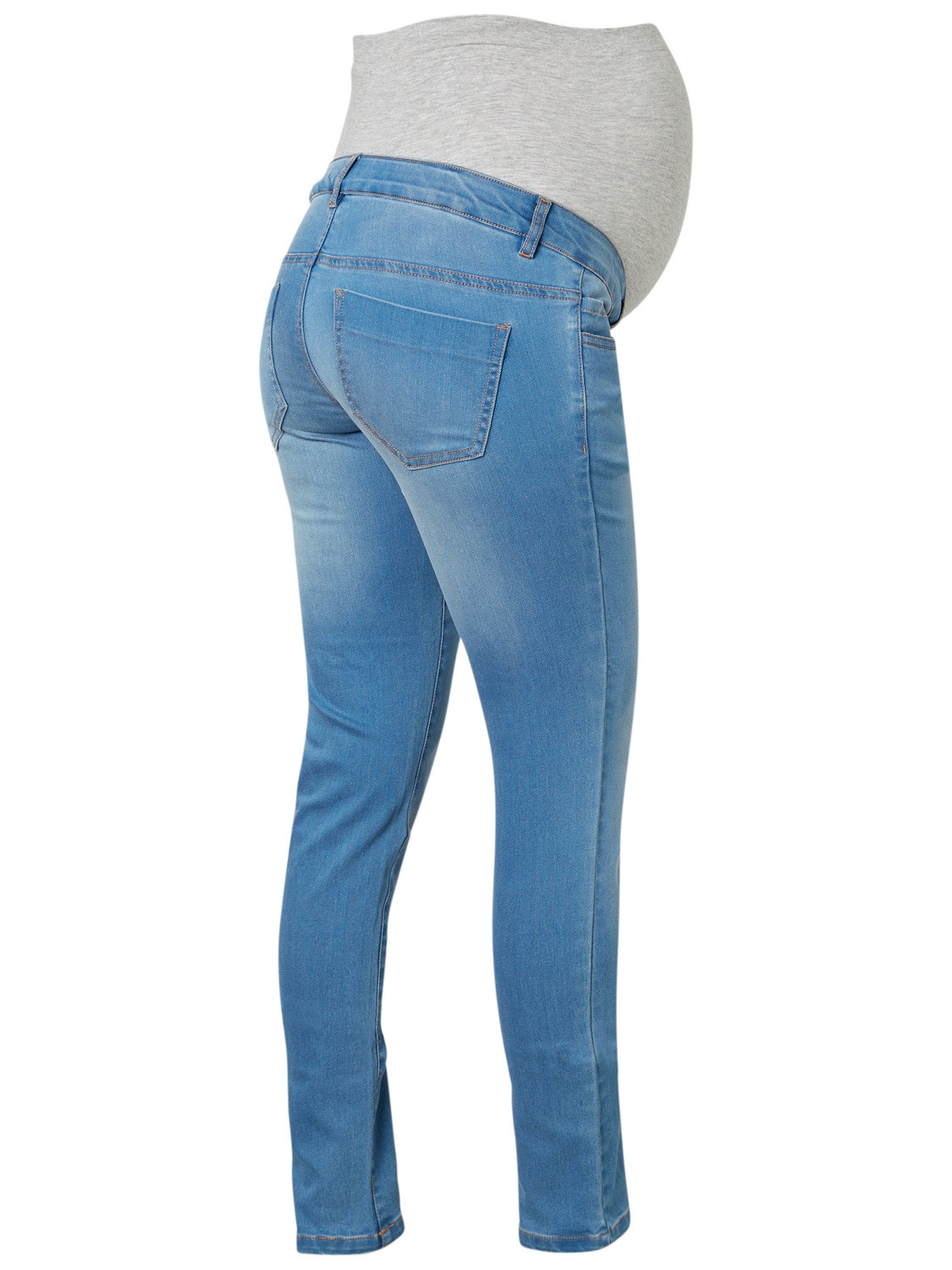 MAMA.LICIOUS Krój slim Jeans -Blue Denim - 20008307