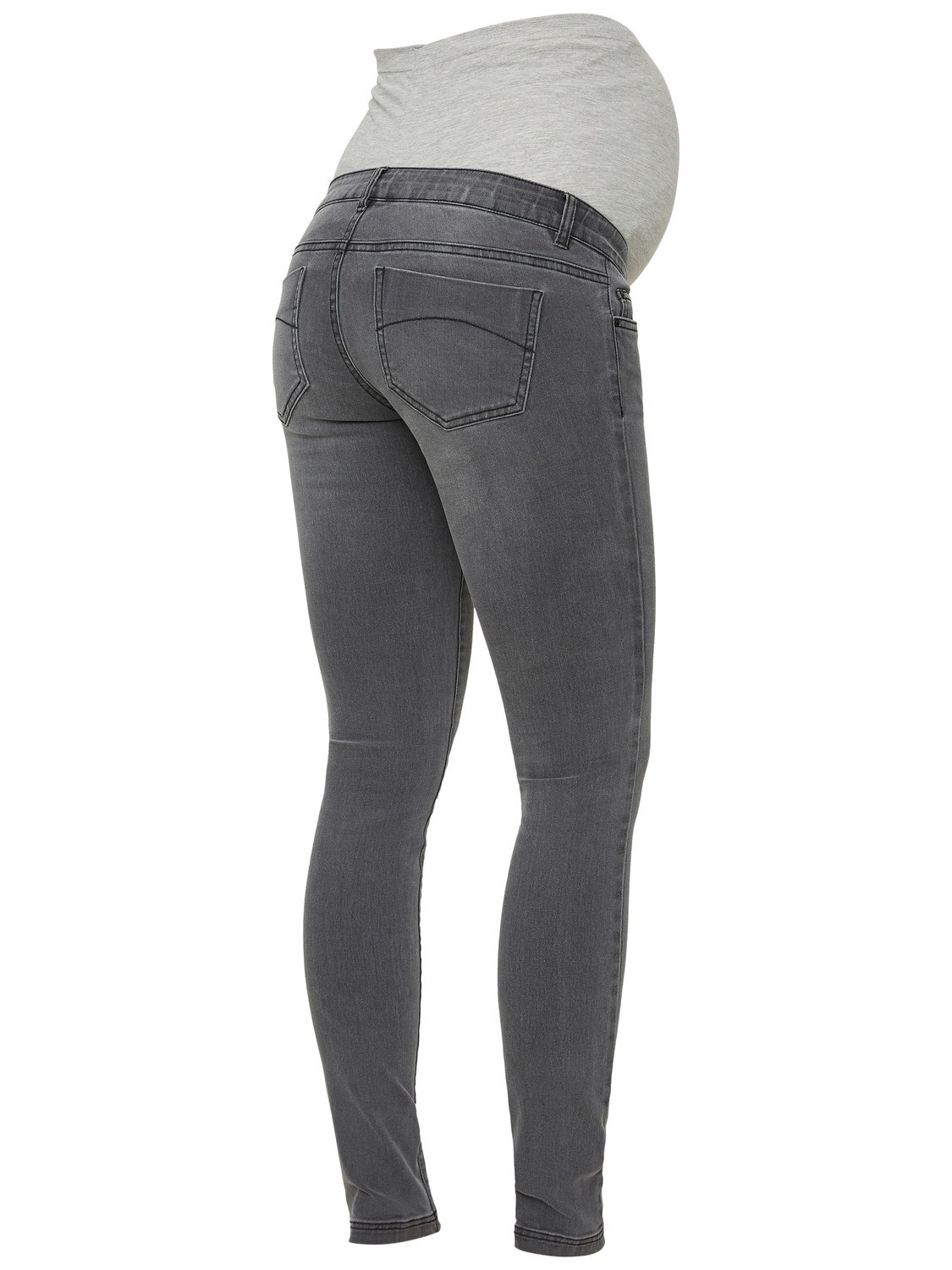 MAMA.LICIOUS Slim fit Jeans -Grey Denim - 20009202