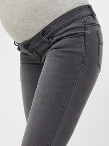MAMA.LICIOUS Krój slim Jeans -Grey Denim - 20009202