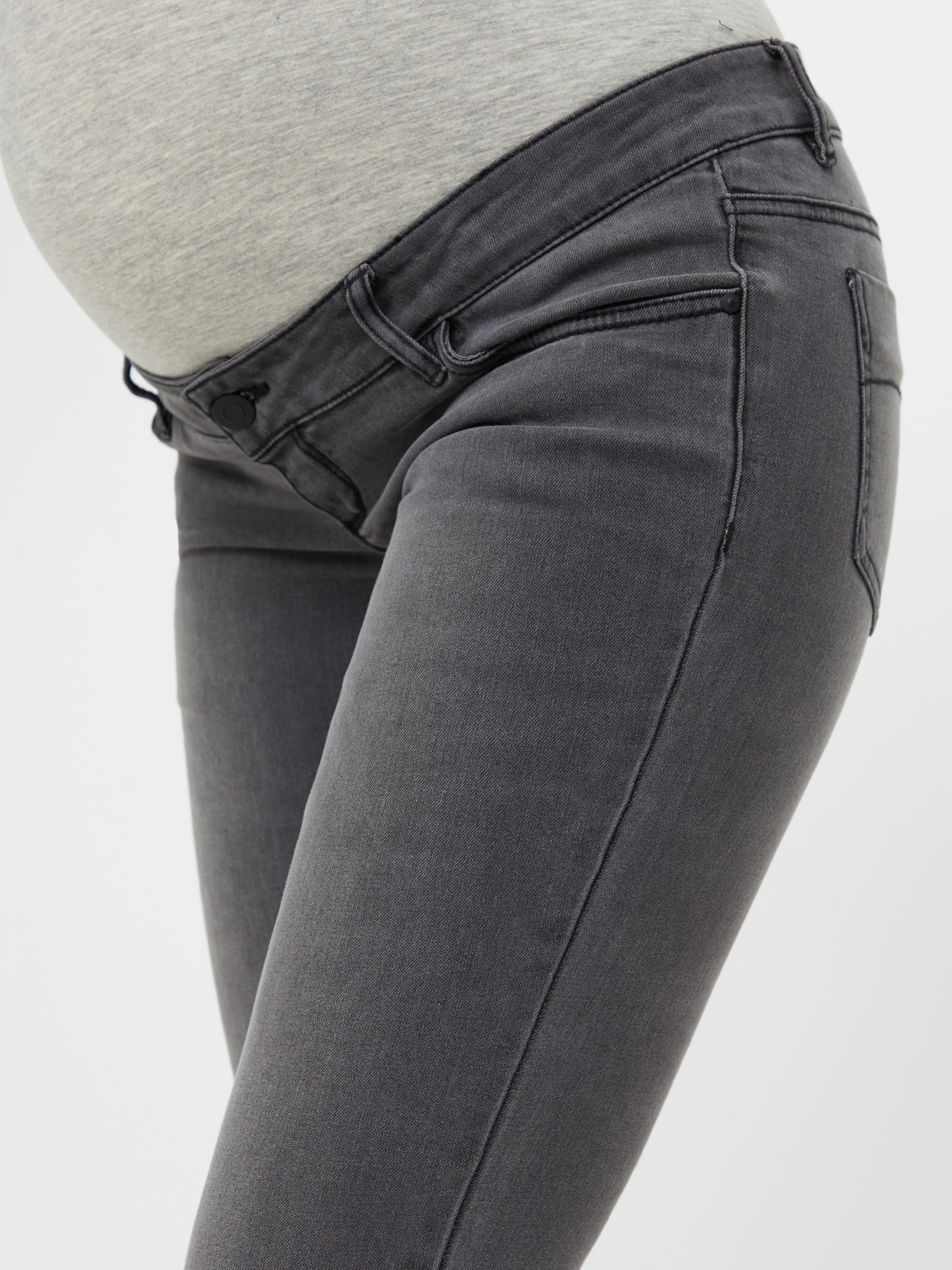 MAMA.LICIOUS Maternity-jeans -Grey Denim - 20009202