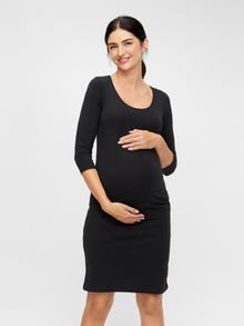 MAMA.LICIOUS MLLEA Maternity Dress -Black - 20010360