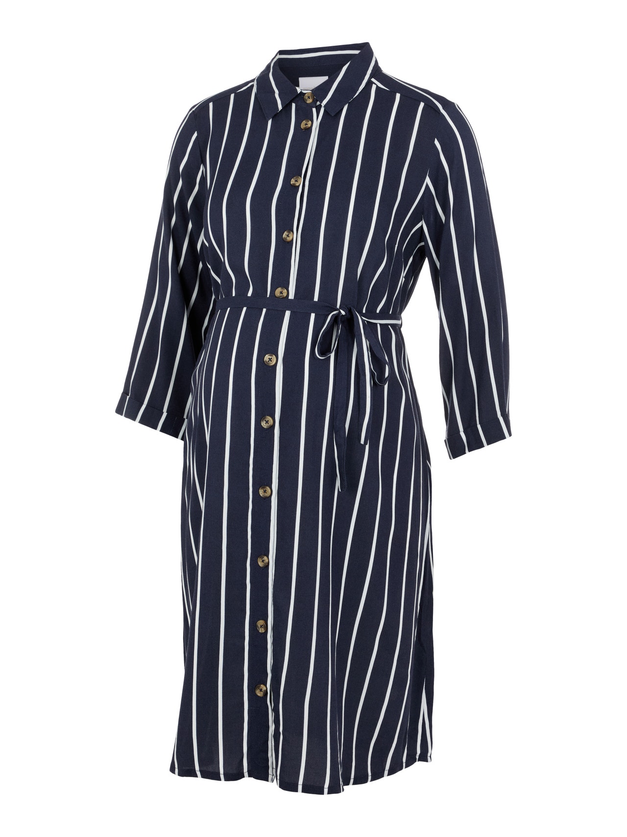 MAMA.LICIOUS Robes Regular Fit Col chemise Poignets repliés -Navy Blazer - 20010848