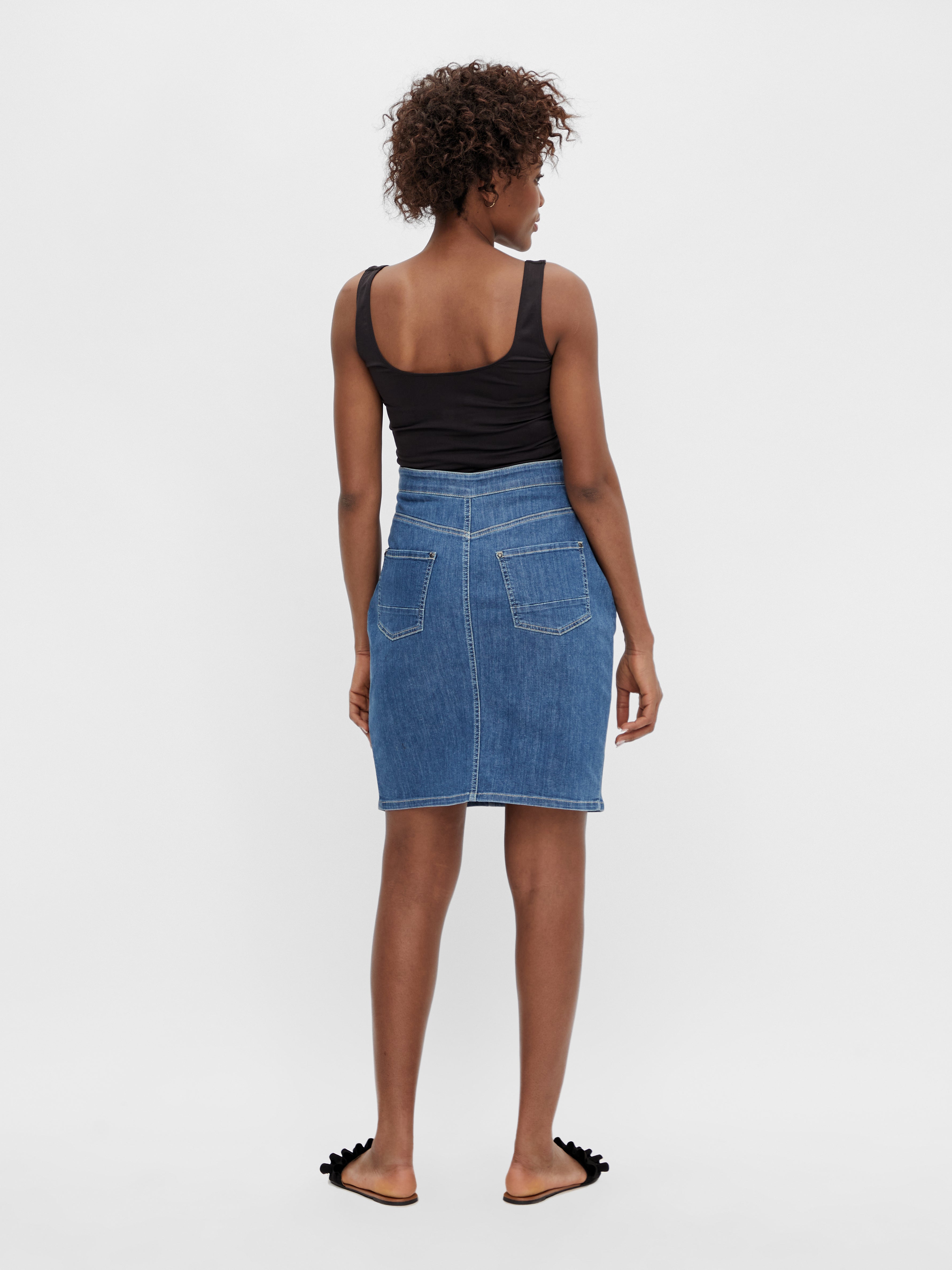 Denim pencil outlet skirt maternity