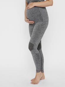MAMA.LICIOUS Maternity-leggings -Medium Grey Melange - 20011086