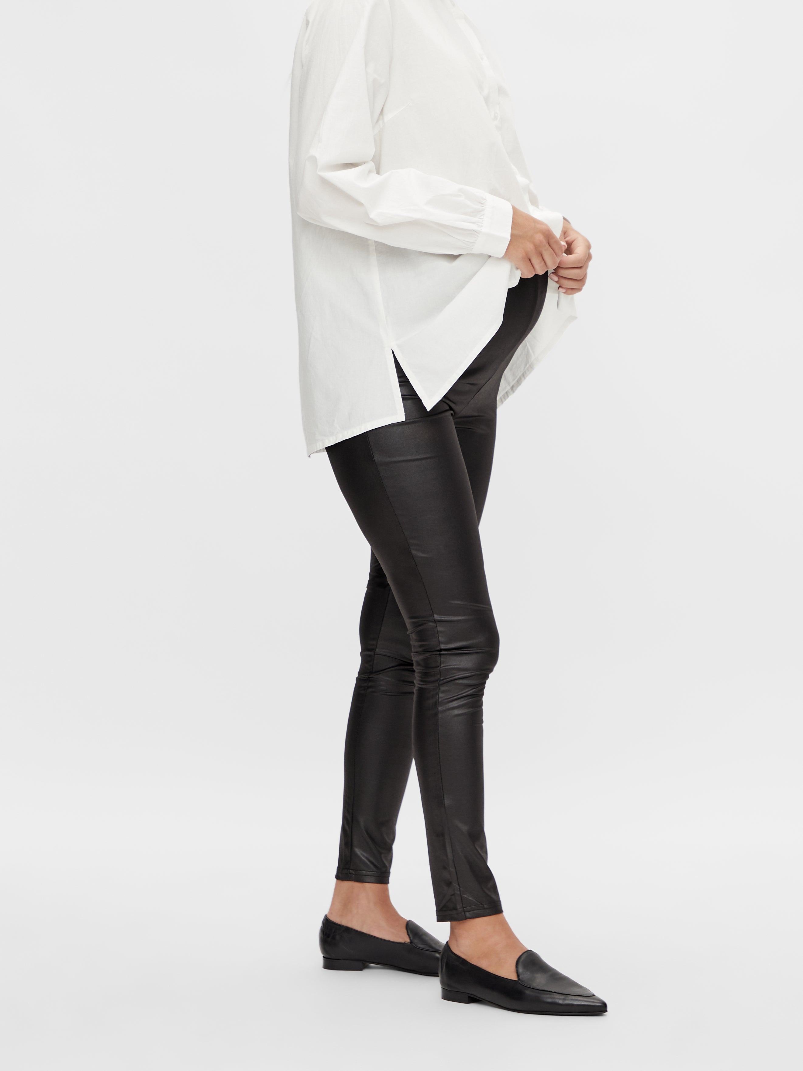 Zwangerschaps leren legging new arrivals