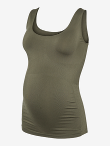 MAMA.LICIOUS Canottiere Bodycon Fit Scollo a U -Grape Leaf - 20011097