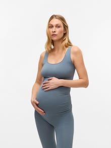 MAMA.LICIOUS Canottiere Bodycon Fit Scollo a U -Stormy Weather - 20011097