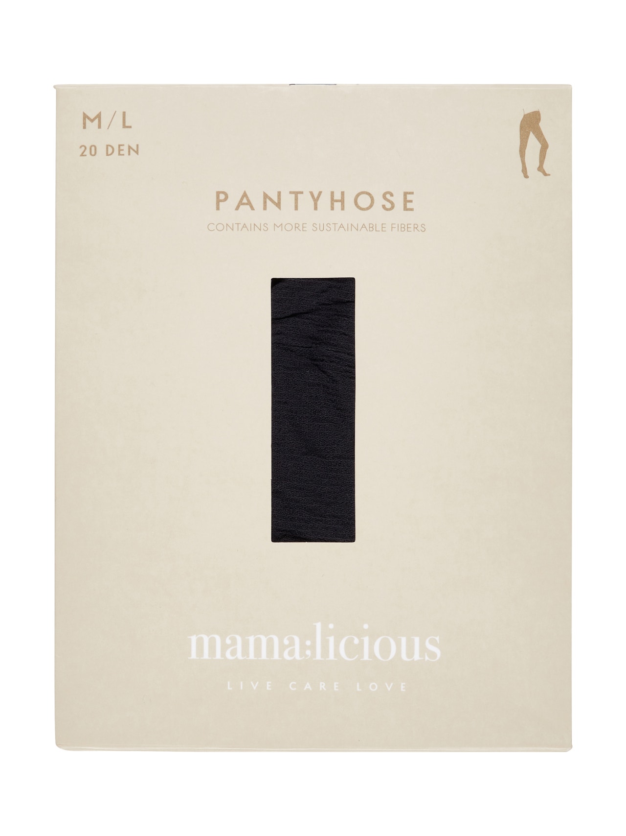 MAMA.LICIOUS Collants Taille haute -Black - 20011157