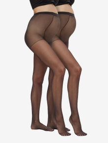 MAMA.LICIOUS MLMALOU 2-pack Tights -Black - 20011157