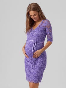 MAMA.LICIOUS Zwangerschaps-jurk -Dahlia Purple - 20011313