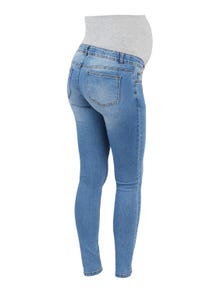 MAMA.LICIOUS Krój slim Jeans -Light Blue Denim - 20011427
