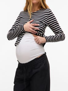 MAMA.LICIOUS 2-pack maternity-bumpband -Bright White - 20011438