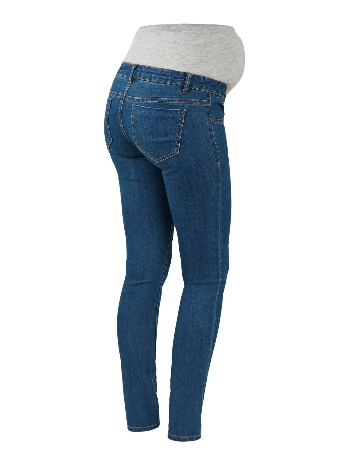 MAMA.LICIOUS Krój slim Jeans -Medium Blue Denim - 20011908