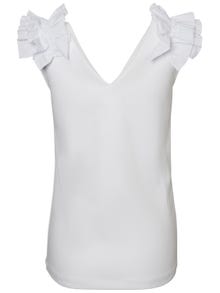 MAMA.LICIOUS Camisetas de tirantes Corte regular Cuello en V -Bright White - 20012674