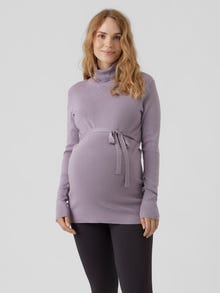 MAMA.LICIOUS Umstands-strickpullover -Purple Ash - 20013064