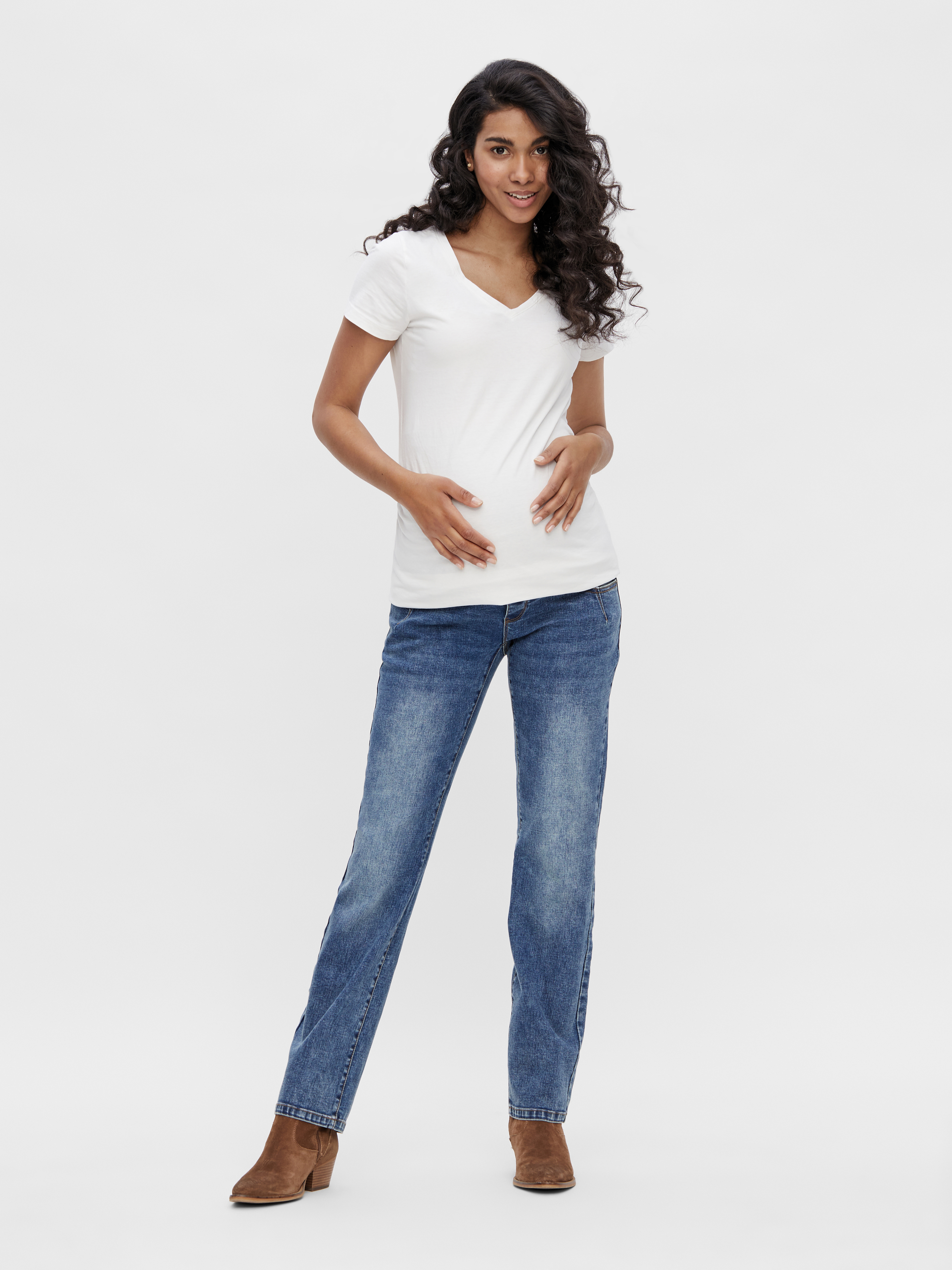 MAMA.LICIOUS Maternity-jeans -Medium Blue Denim - 20013103