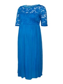 MAMA.LICIOUS Vestidos Corte regular Cuello redondo -French Blue - 20013503