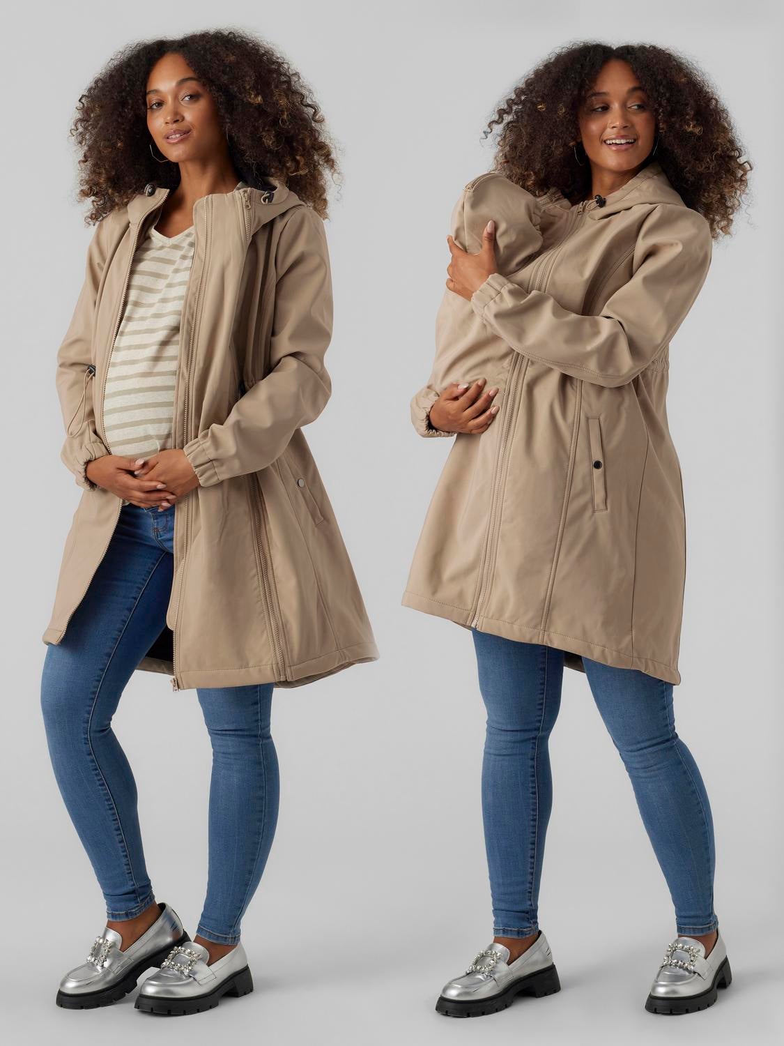 Maternity jacket with hood hotsell