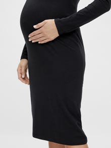 MAMA.LICIOUS Robes Slim Fit Col tortue -Black - 20013951