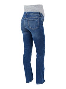 MAMA.LICIOUS Krój prosty Jeans -Dark Blue Denim - 20013973