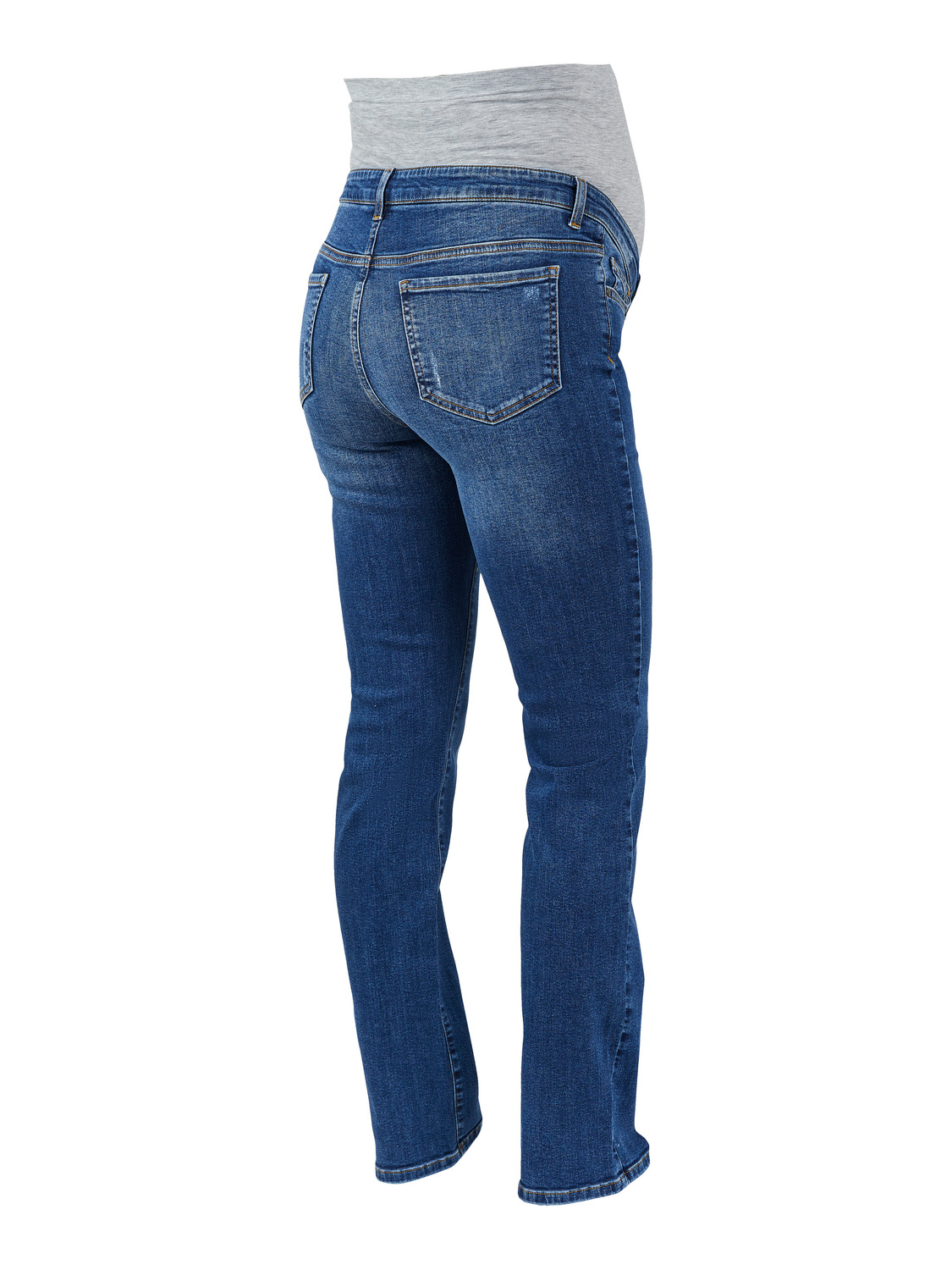 MAMA.LICIOUS Straight Fit Jeans -Dark Blue Denim - 20013973