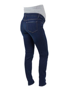 MAMA.LICIOUS Krój slim Jeans -Dark Blue Denim - 20013976