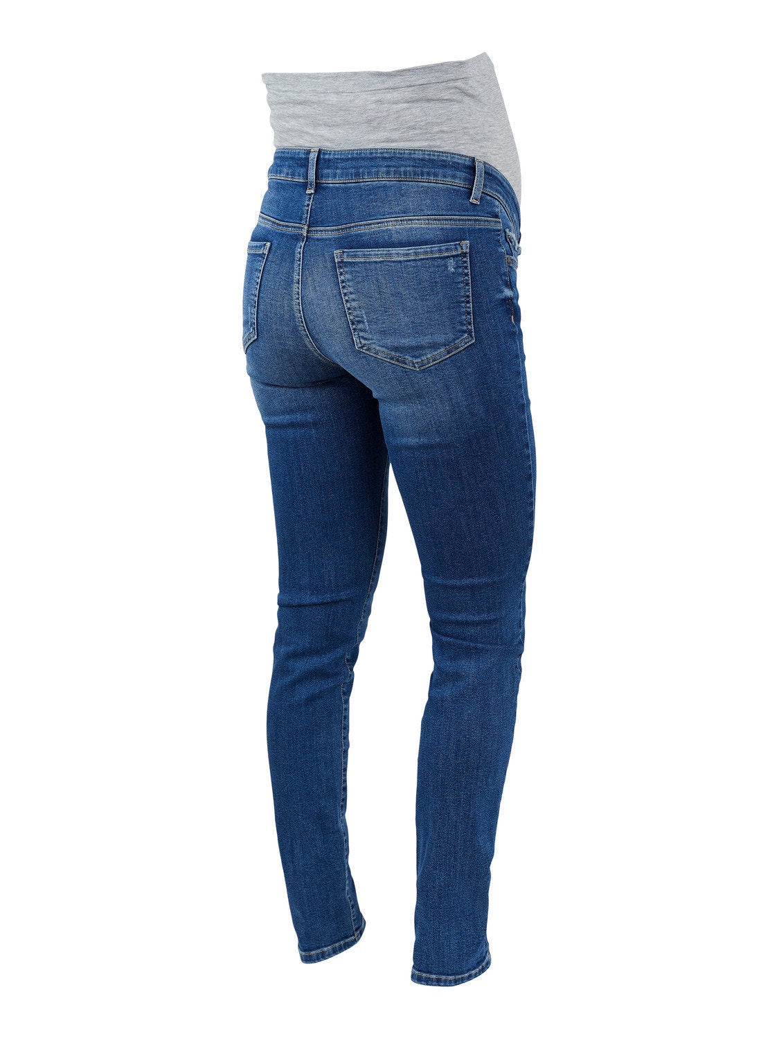 MAMA.LICIOUS Krój slim Jeans -Medium Blue Denim - 20013978