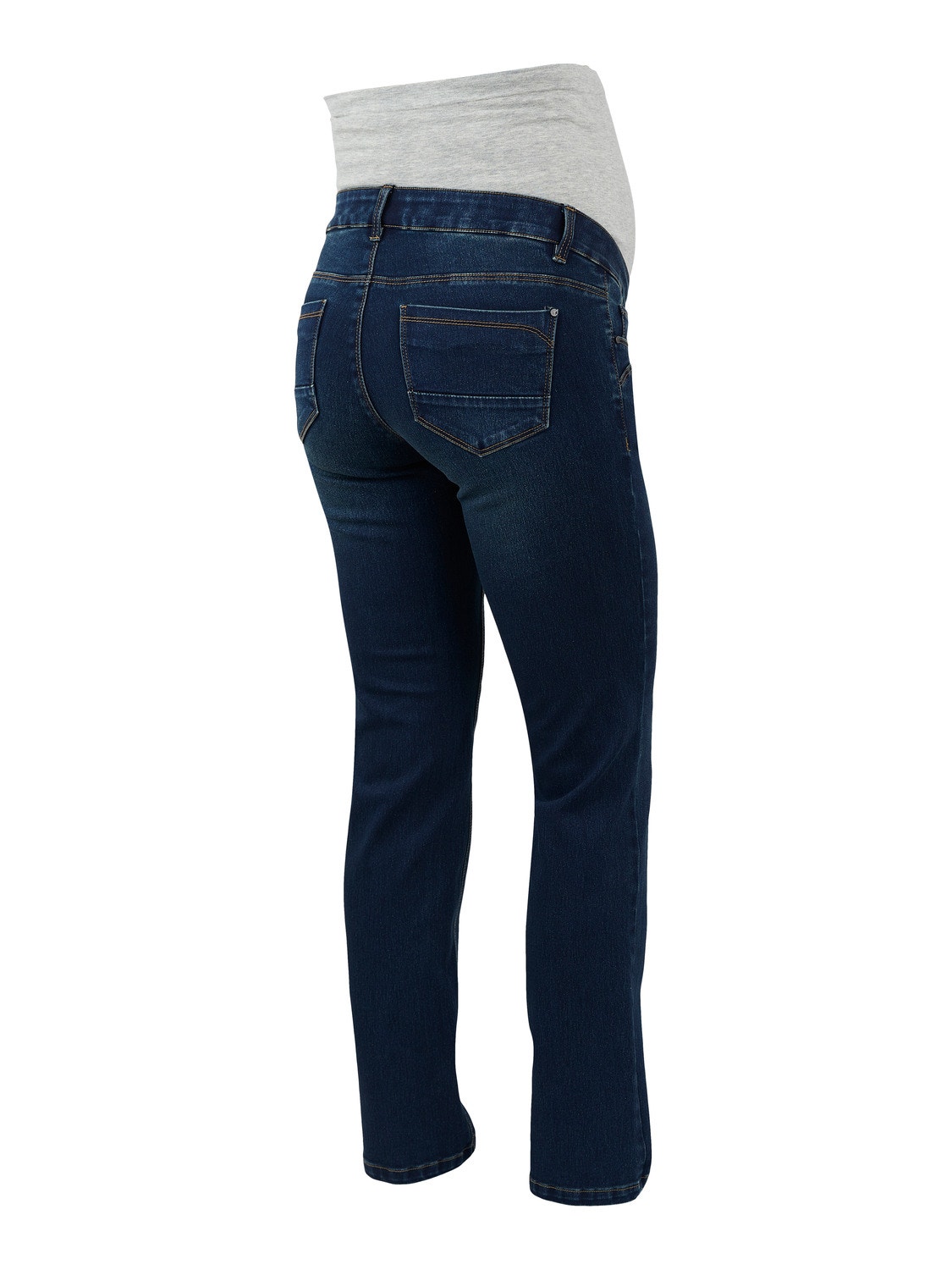 MAMA.LICIOUS Rak passform Jeans -Dark Blue Denim - 20014078