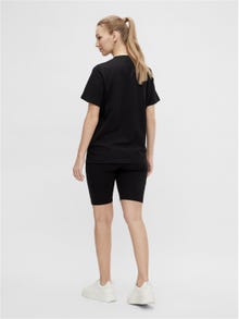 MAMA.LICIOUS Oversize Fit Round Neck T-Shirt -Black - 20014157