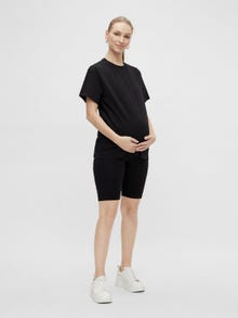 MAMA.LICIOUS Oversize Fit Round Neck T-Shirt -Black - 20014157